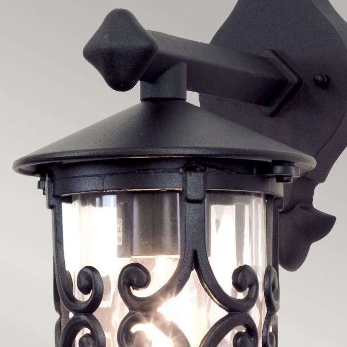 Elstead Lighting Hereford Wall Down Lantern - Black