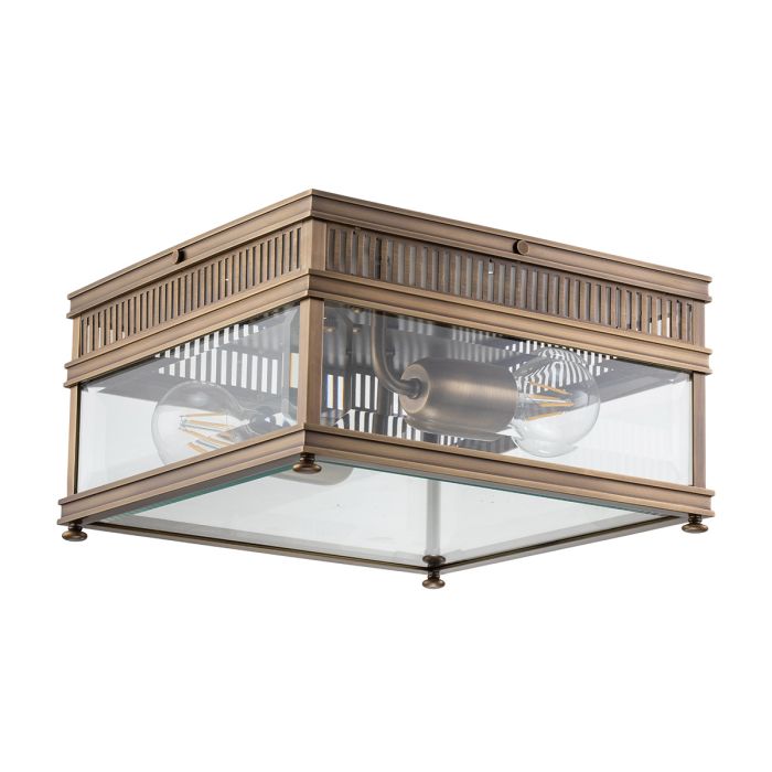 elstead lighting Holborn 2 Light Flush - Dark Bronze