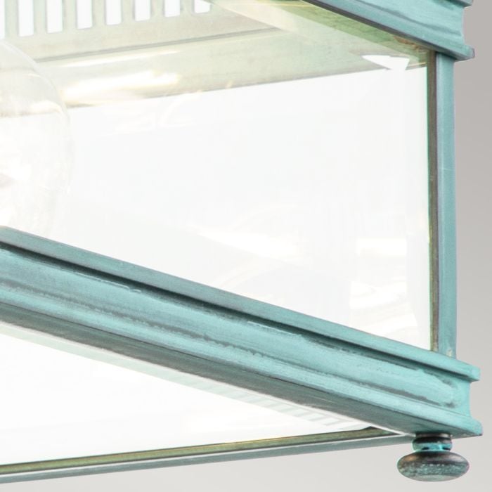 Elstead Lighting Holborn 2 Light Flush - Verdigris