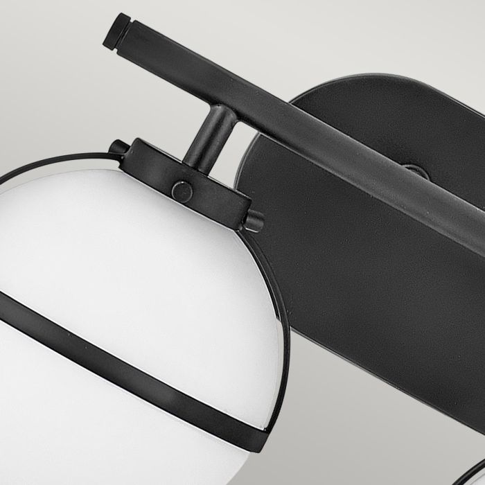 Elstead Lighting Hollis 2 Light Wall Light - Black