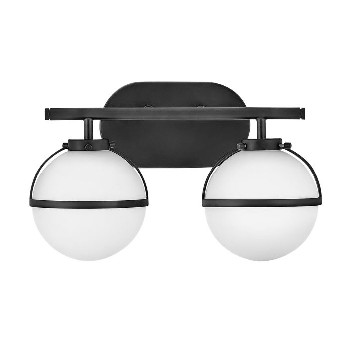 elstead lighting Hollis 2 Light Wall Light - Black