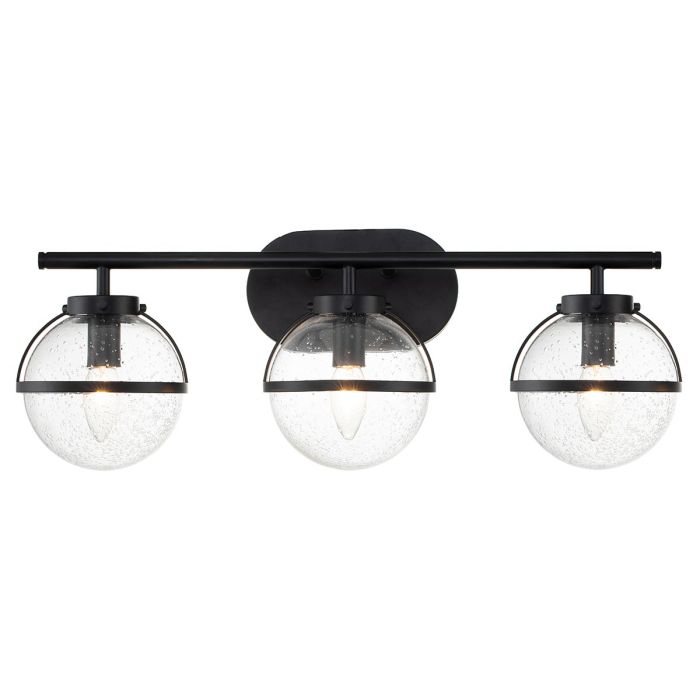 elstead lighting Hollis 3 Light Wall Light - Black