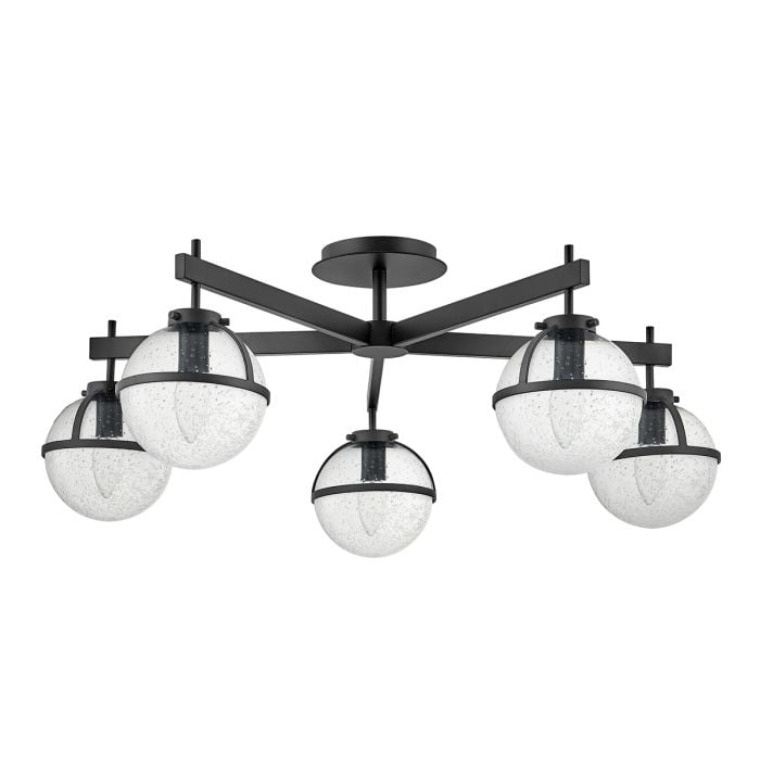 elstead lighting Hollis 5 Light Semi-Flush - Black