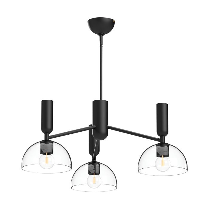 elstead lighting Jude 3 lt Chandelier - Matte Black