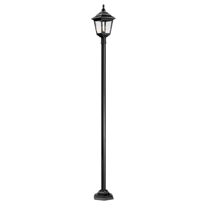 elstead lighting Kerry 1 Light Lamp Post - Black
