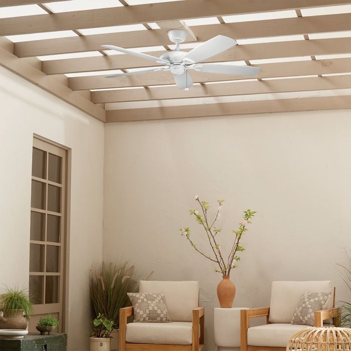 Elstead Lighting Kevlar - 42in / 107cm Fan - Matte White