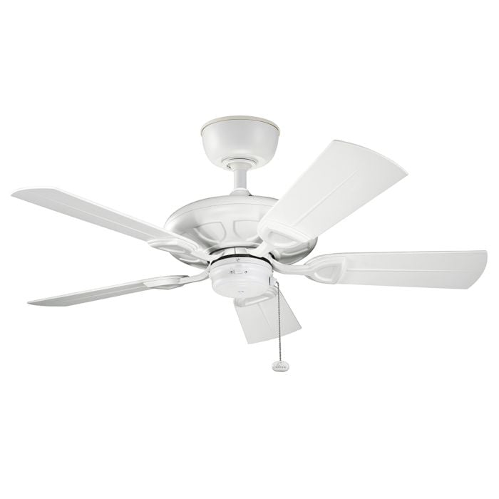 elstead lighting Kevlar - 42in / 107cm Fan - Matte White