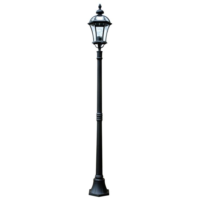 elstead lighting Ledbury 1 Light Lamp Post - Black
