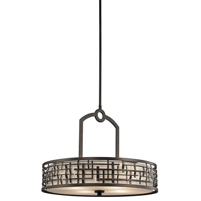 elstead lighting Loom 4 Light Pendant - Olde Bronze