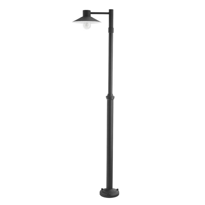 elstead lighting Lund 1 Light Lamp Post - Black