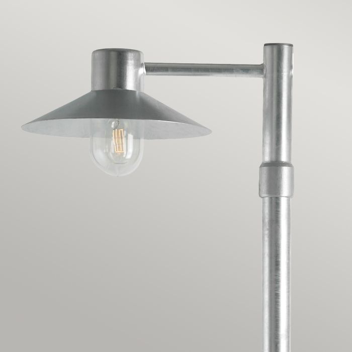 Elstead Lighting Lund 1 Light Lamp Post - Galvanised