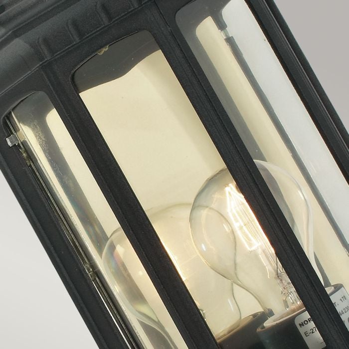 Elstead Lighting Malaga 1 Light Wall Lantern - Black