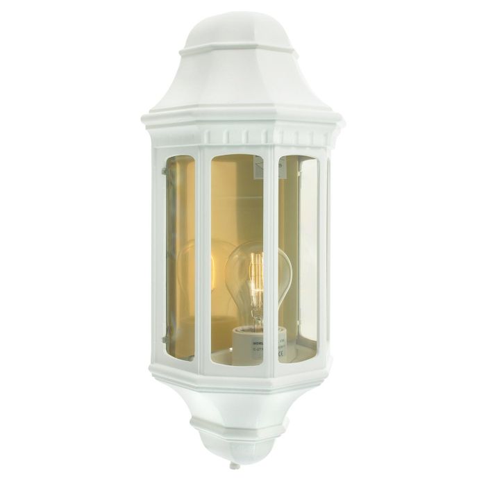 elstead lighting Malaga 1 Light Wall Lantern - White