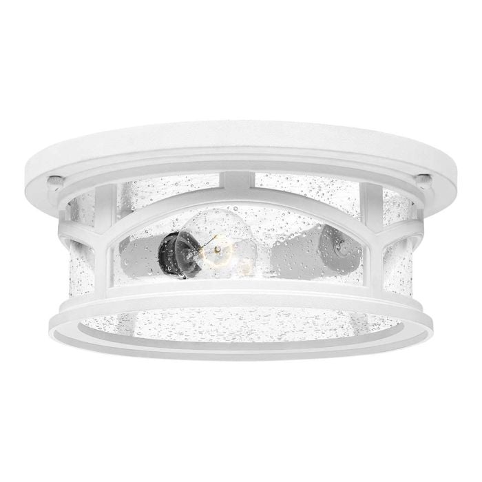elstead lighting Marblehead 2 Light Flush - White