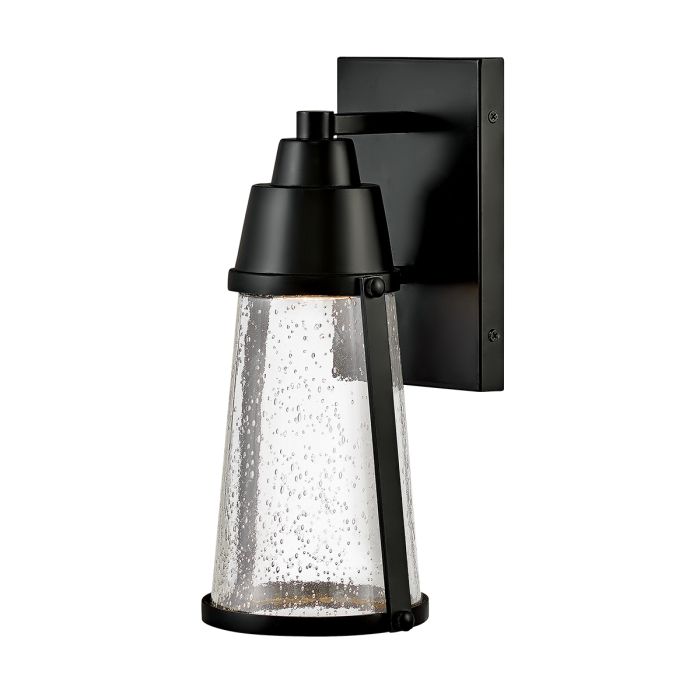 elstead lighting Miles 1 Light Wall Lantern - Black