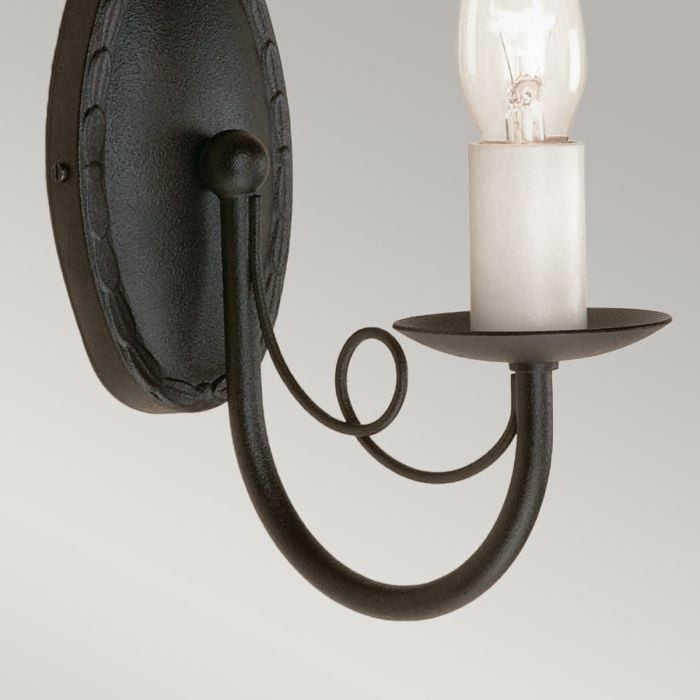 Elstead Lighting Minster 1 Light Wall Light - Black