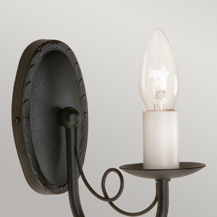 Elstead Lighting Minster 1 Light Wall Light - Black