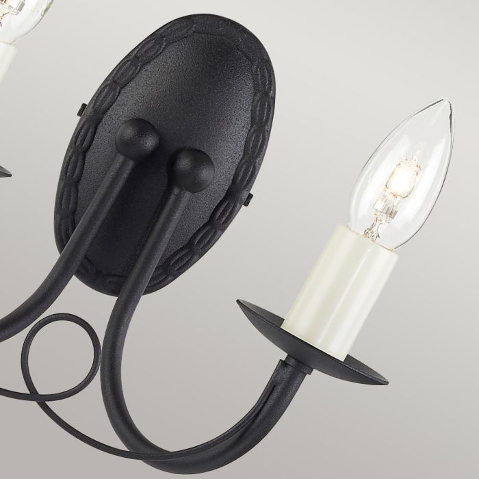 Elstead Lighting Minster 2 Light Wall Light - Black
