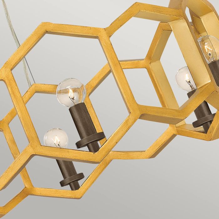 Elstead Lighting Moxie 6 Light Pendant - Sunset Gold