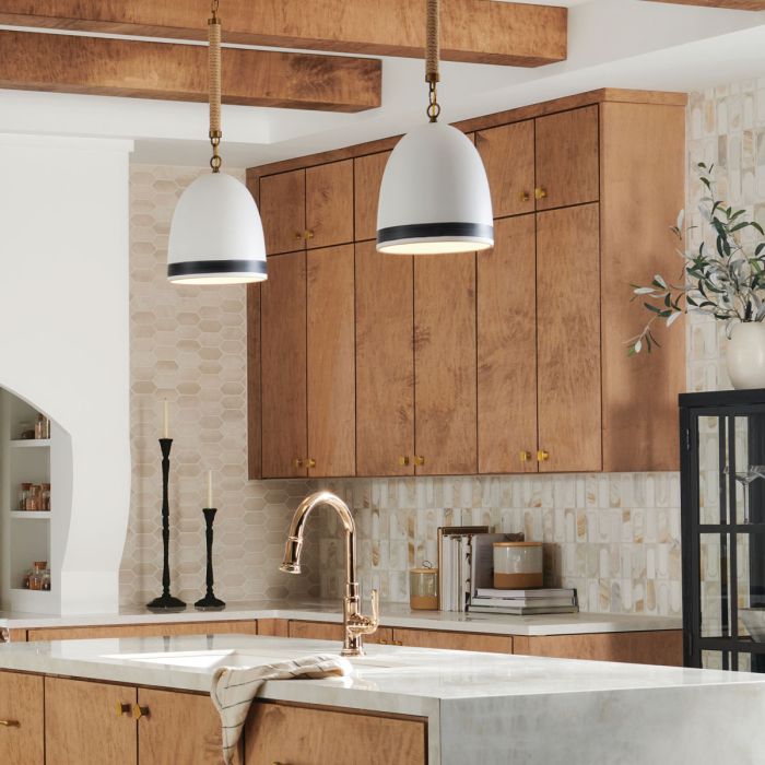 Elstead Lighting Nash 1 Lt Pendant - Heritage Brass