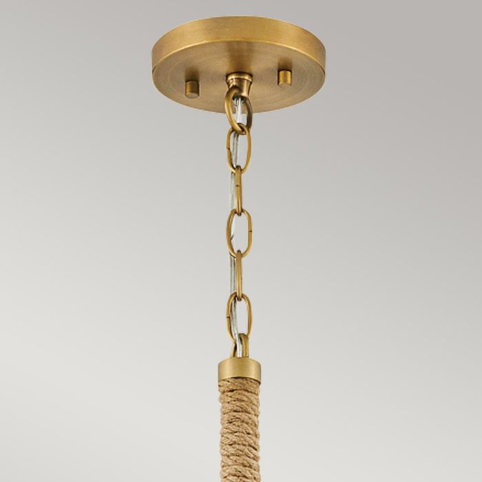 Elstead Lighting Nash 1 Lt Pendant - Heritage Brass