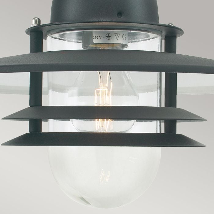 Elstead Lighting Oslo 1 Light Chain Lantern - Black