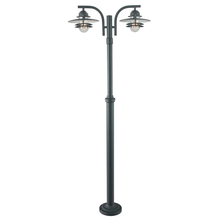 elstead lighting Oslo 2 Light Lamp Post - Black