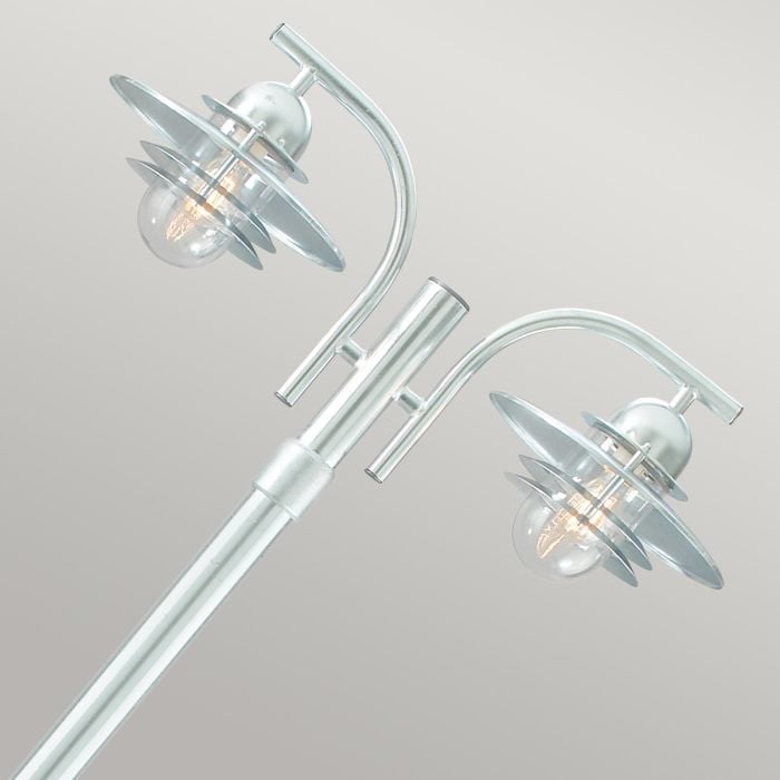 Elstead Lighting Oslo 2 Light Lamp Post Galvanised