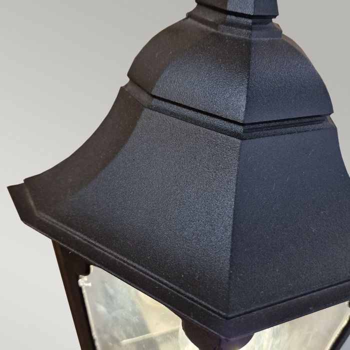 Elstead Lighting Parish 1 Light Half Lantern - Black