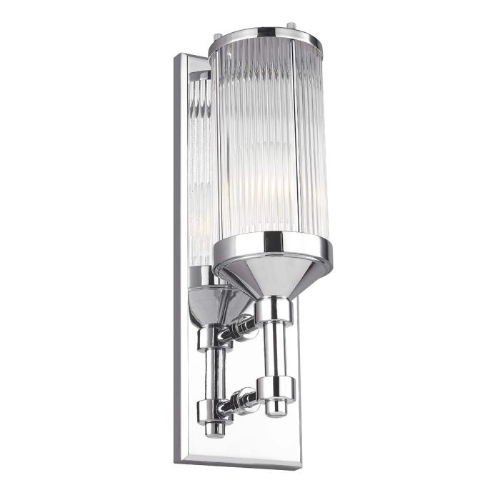 elstead lighting Paulson 1 Light Wall Light - Chrome
