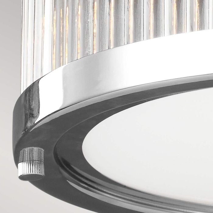 Elstead Lighting Paulson 3 Light Flush - Chrome