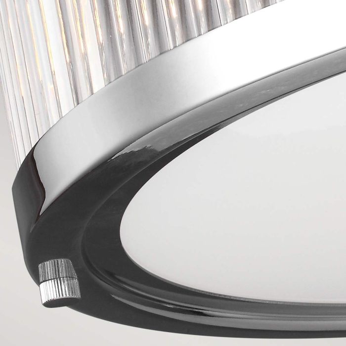 Elstead Lighting Paulson 4 Light Flush - Chrome