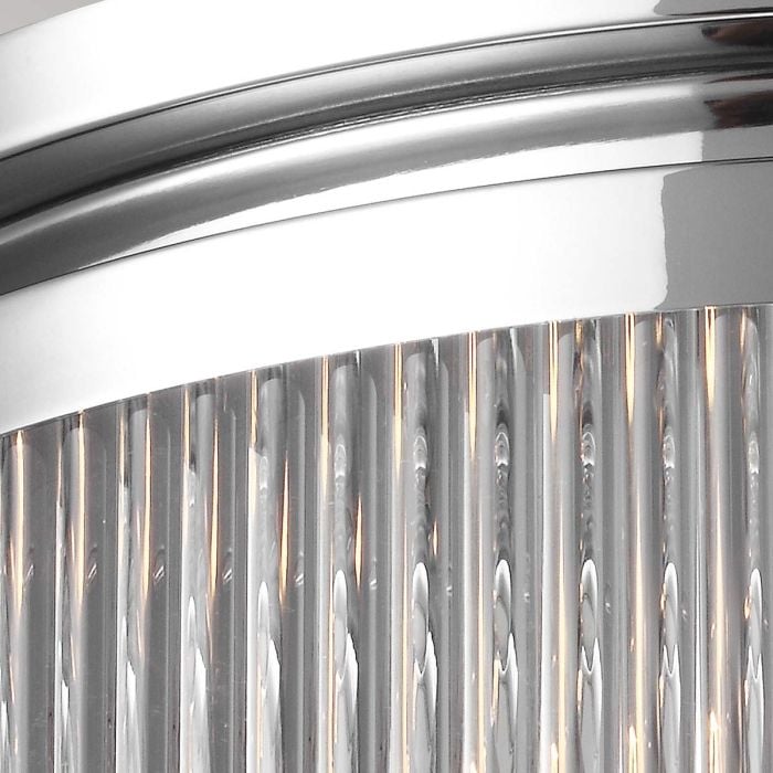 Elstead Lighting Paulson 4 Light Flush - Chrome