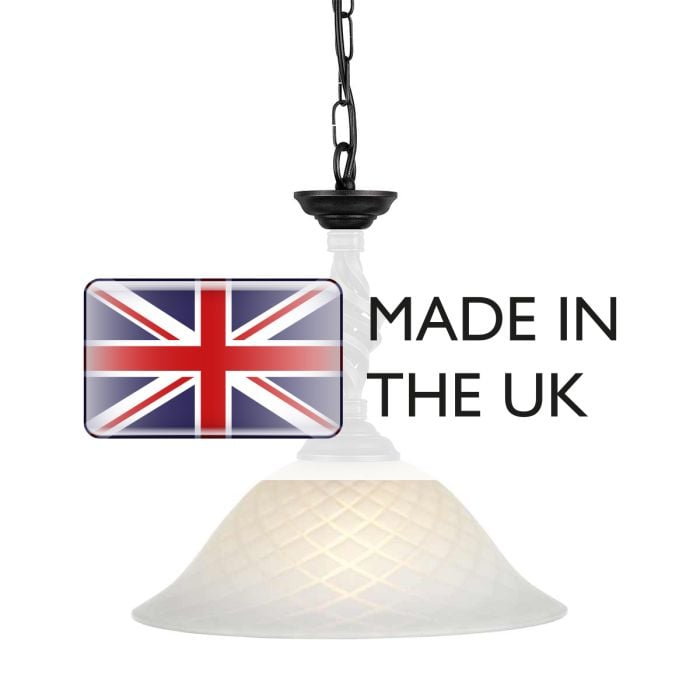 Elstead Lighting Pembroke 1 Light Pendant - Black