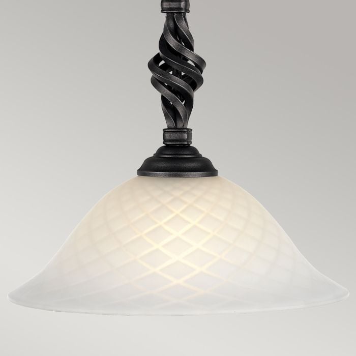 Elstead Lighting Pembroke 1 Light Pendant - Black
