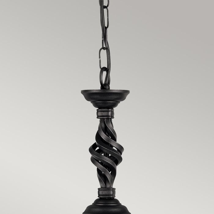 Elstead Lighting Pembroke 1 Light Pendant - Black