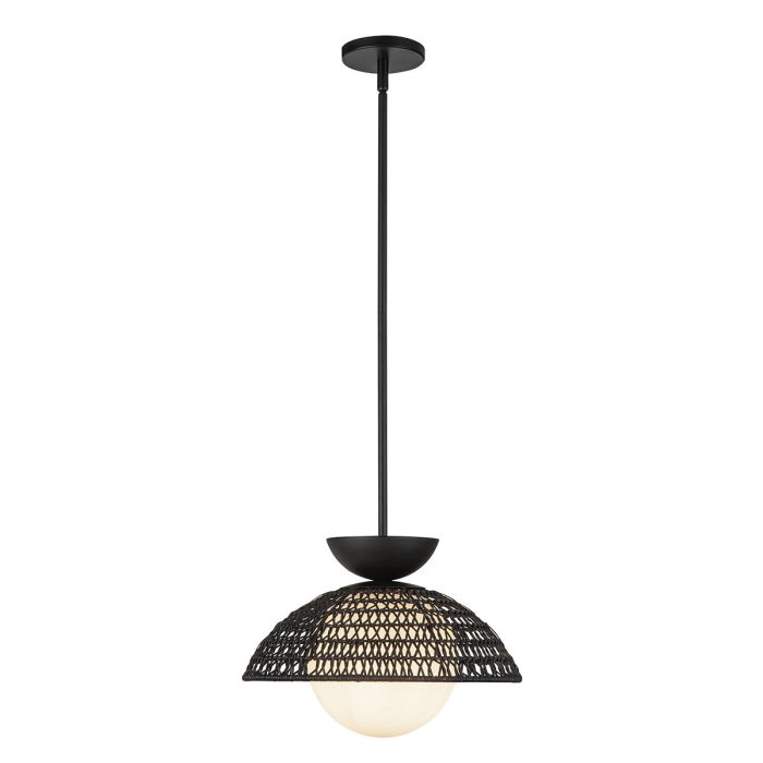 Elstead Lighting Perth 1 Lt Pendant - Matte Black