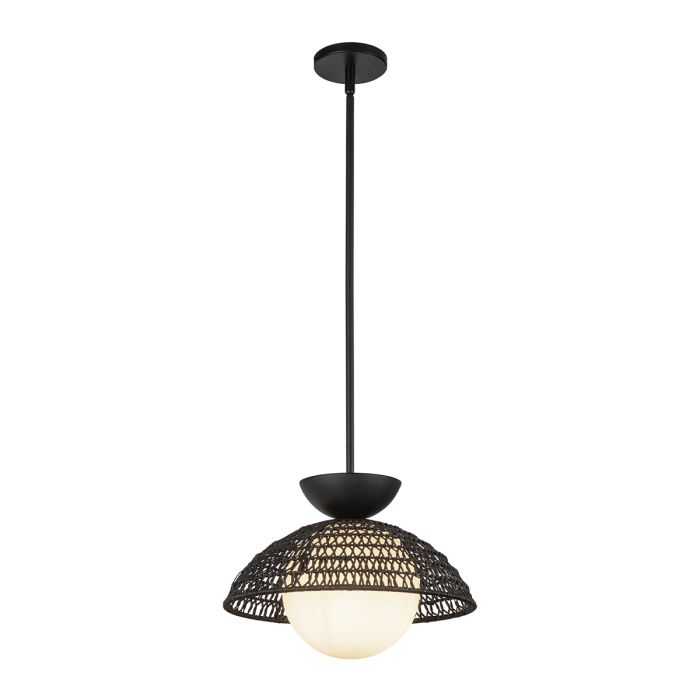 elstead lighting Perth 1 lt Pendant - Matte Black