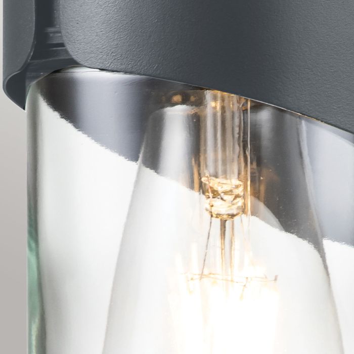 Elstead Lighting Porto 1 Light Wall Lantern - Grey