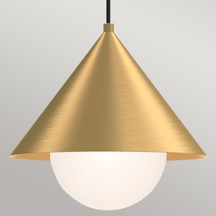 Elstead Lighting Remyck 1 Lt Pendant - Brushed Gold