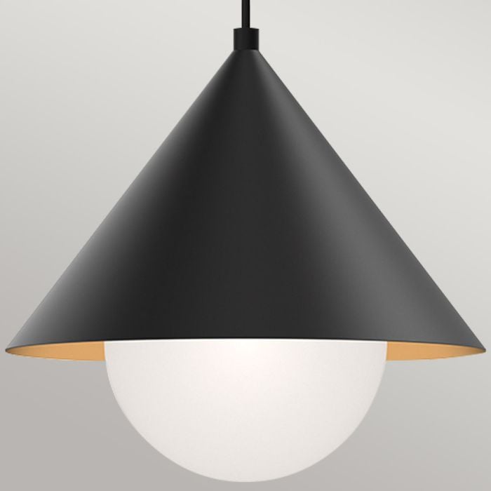 Elstead Lighting Remyck 1 Lt Pendant - Matte Black