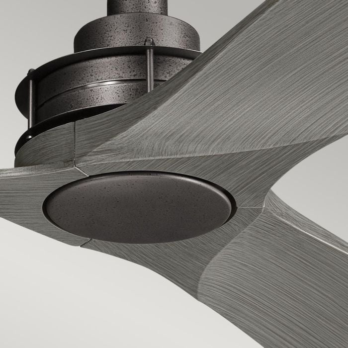 Elstead Lighting Ried - 56in / 142cm Fan - Anvil Iron