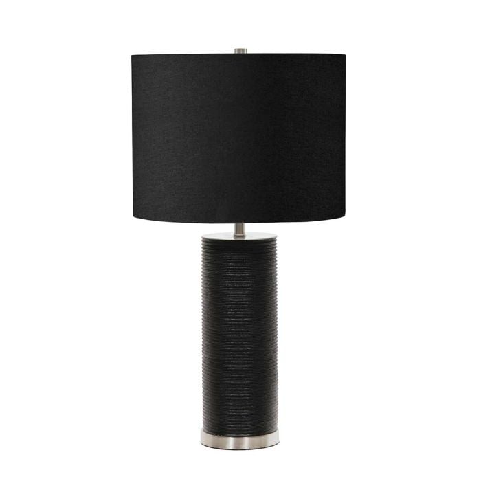 elstead lighting Ripple 1 Light Table Lamp - Black