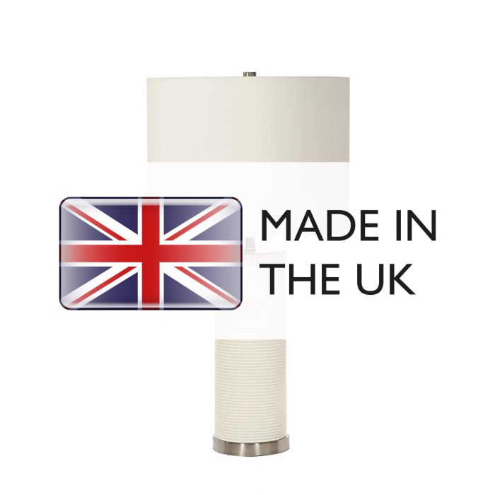 Elstead Lighting Ripple 1 Light Table Lamp - White
