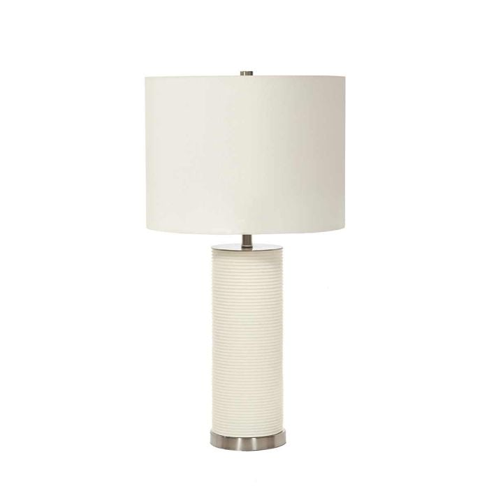 elstead lighting Ripple 1 Light Table Lamp - White