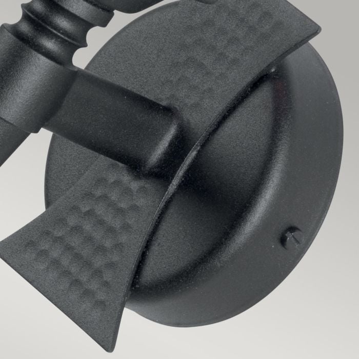 Elstead Lighting Saxon 1 Light Wall Light - Black