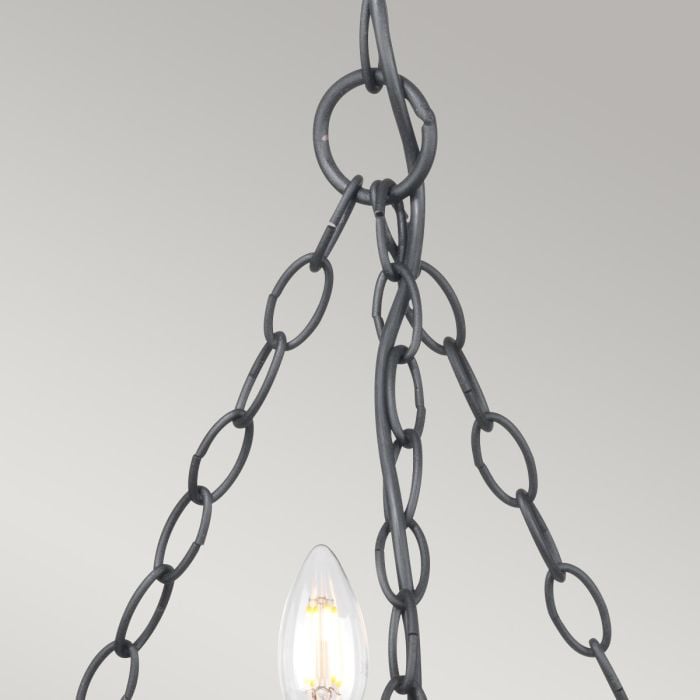 Elstead Lighting Saxon 5 Light Chandelier - Black