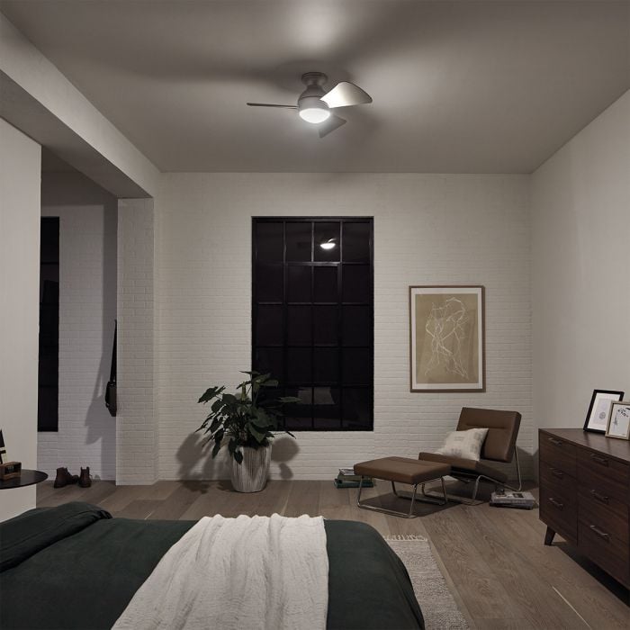 Elstead Lighting Sola - 34in / 86cm Fan - Brushed Nickel