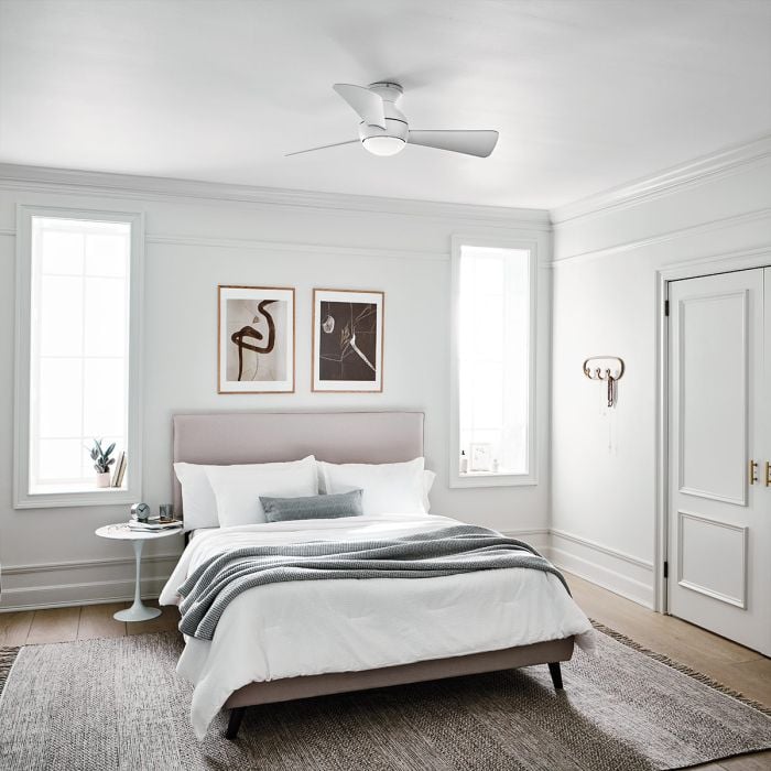 Elstead Lighting Sola - 34in / 86cm Fan - Matte White