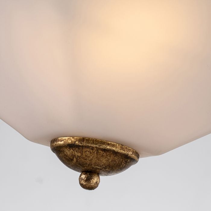 Elstead Lighting Star 2 Lt Flush - Distressed Gold